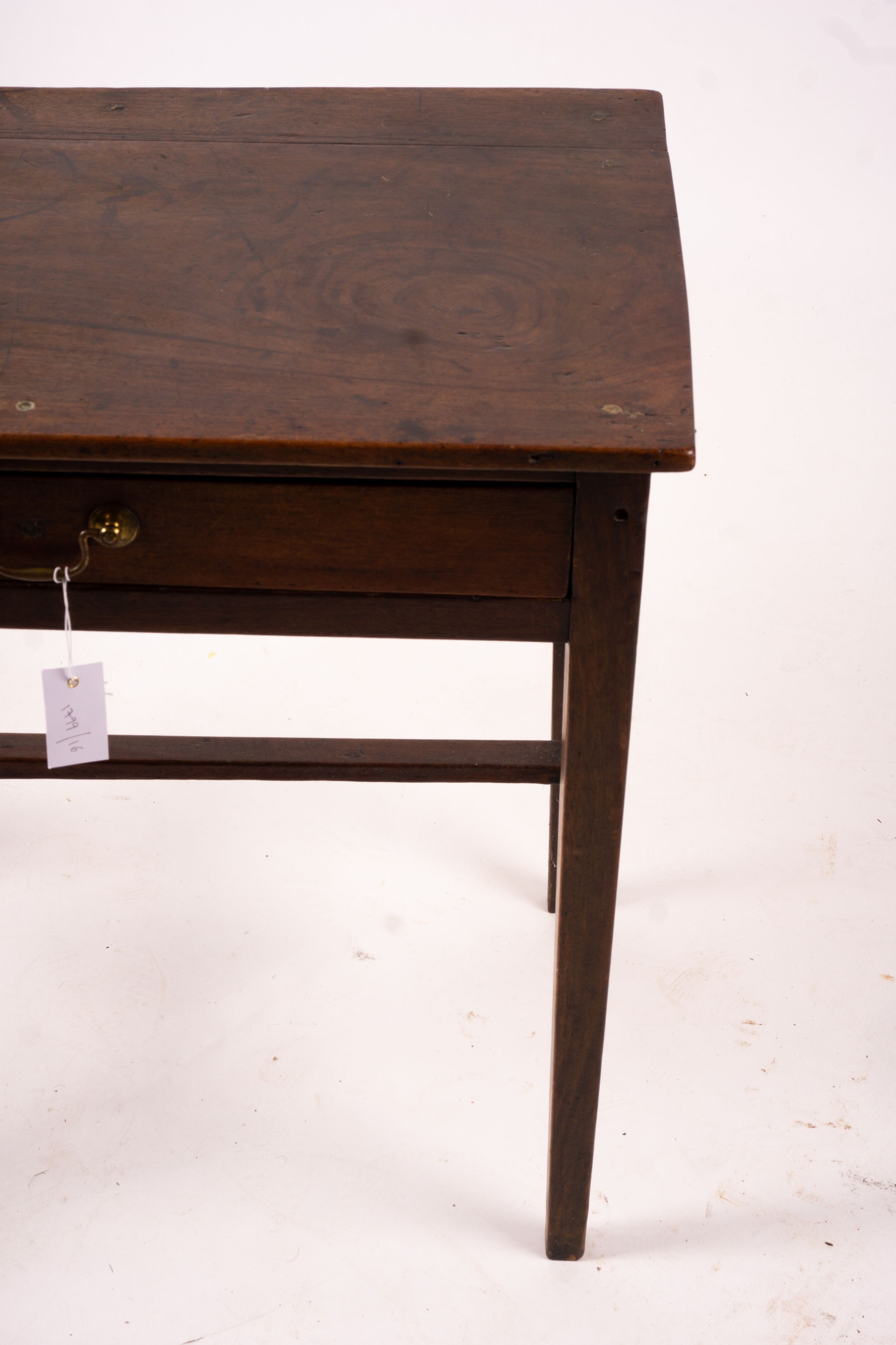 A George III rectangular mahogany side table, width 71cm, depth 45cm, height 67cm